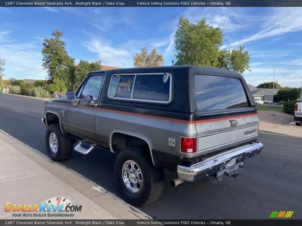 Midnight Black 1987 Chevrolet Blazer Silverado 4x4 Photo #19