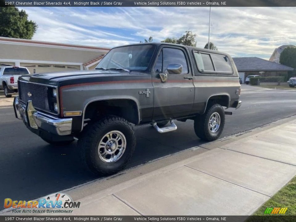 Midnight Black 1987 Chevrolet Blazer Silverado 4x4 Photo #20