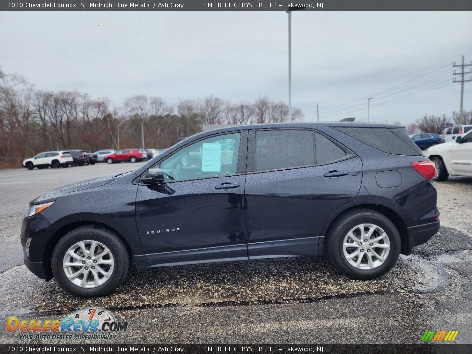 2020 Chevrolet Equinox LS Midnight Blue Metallic / Ash Gray Photo #9