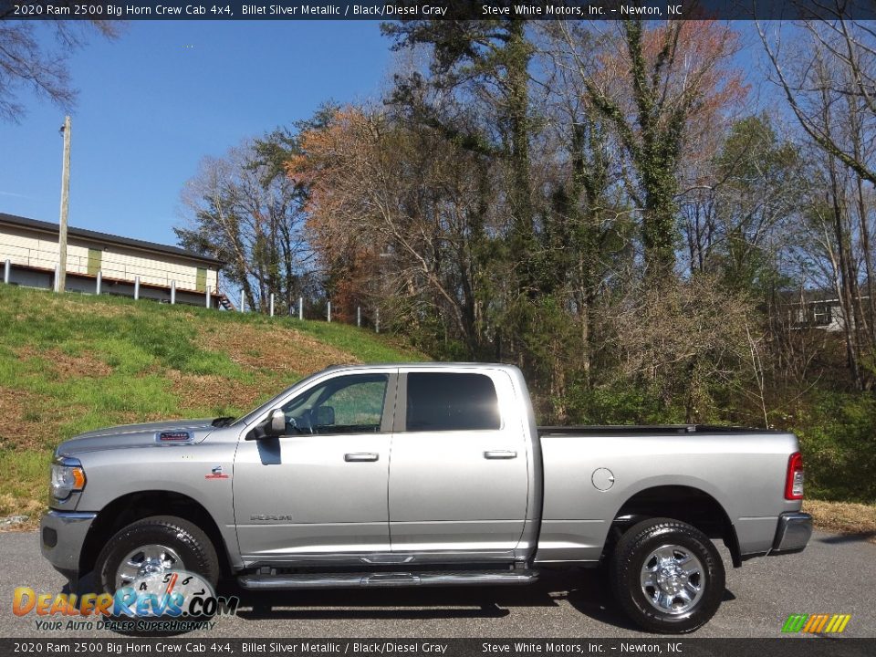 2020 Ram 2500 Big Horn Crew Cab 4x4 Billet Silver Metallic / Black/Diesel Gray Photo #1