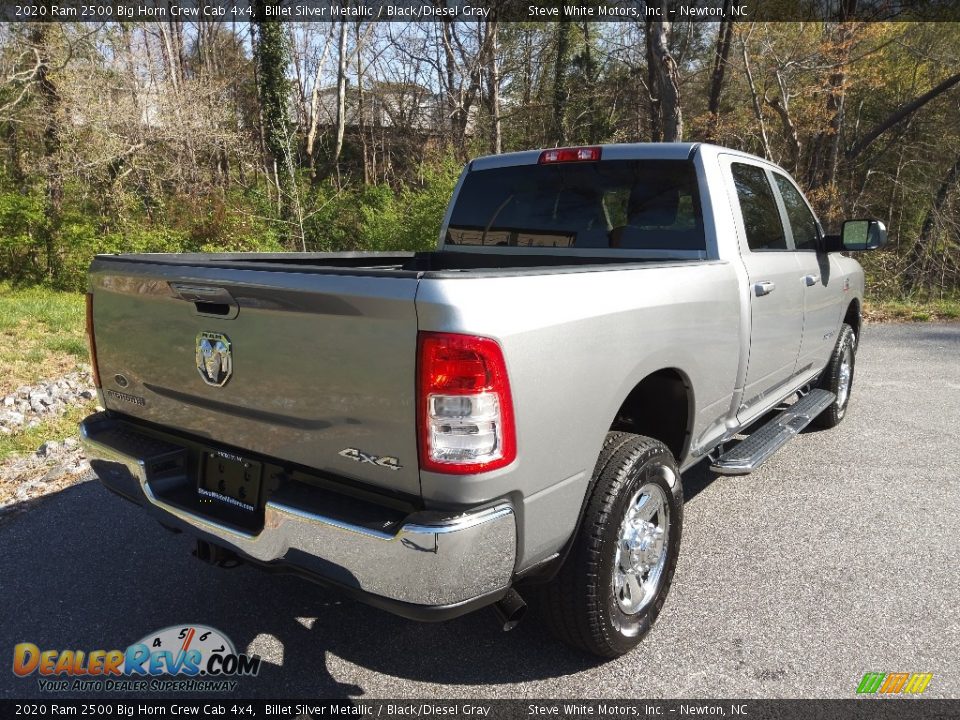 2020 Ram 2500 Big Horn Crew Cab 4x4 Billet Silver Metallic / Black/Diesel Gray Photo #6