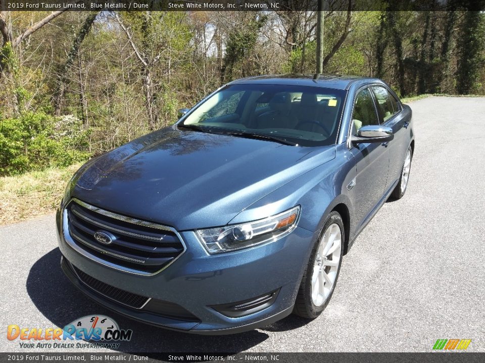 2019 Ford Taurus Limited Blue Metallic / Dune Photo #3