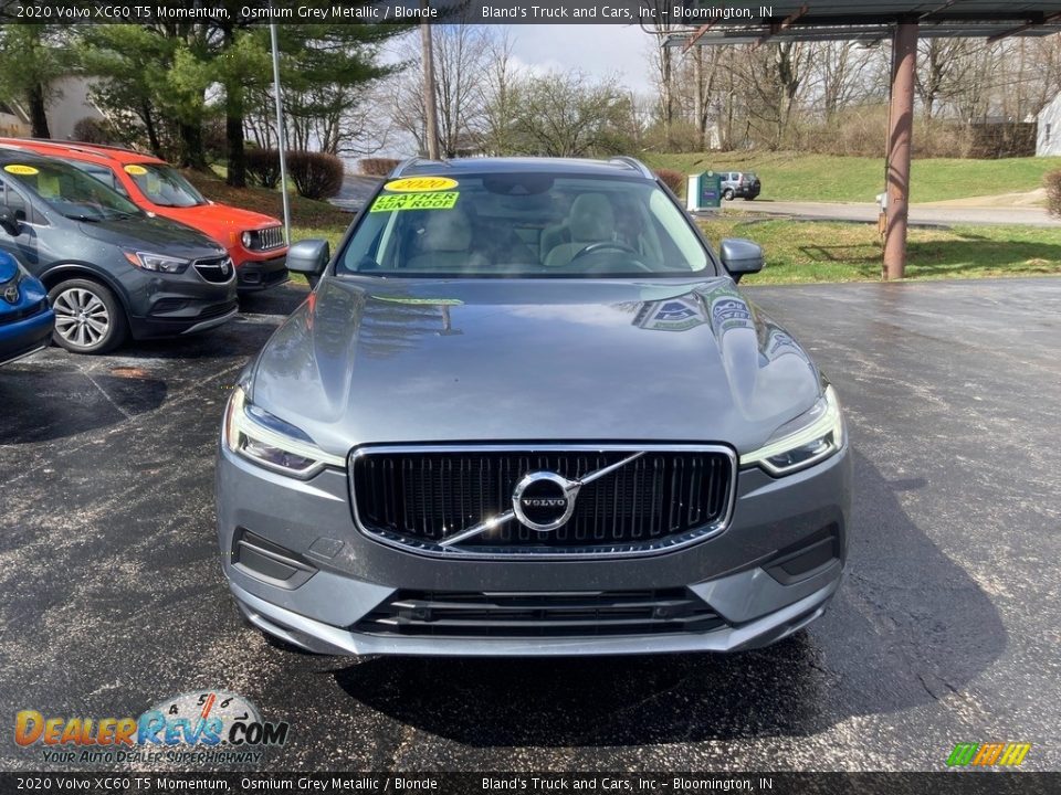 2020 Volvo XC60 T5 Momentum Osmium Grey Metallic / Blonde Photo #8