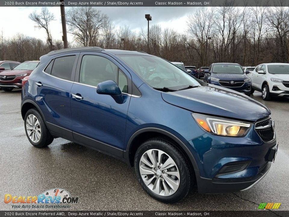 2020 Buick Encore Preferred AWD Deep Azure Metallic / Shale/Ebony Accents Photo #4
