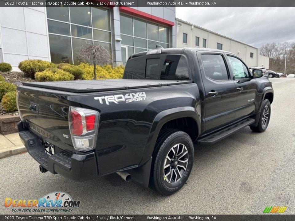 2023 Toyota Tacoma TRD Sport Double Cab 4x4 Black / Black/Cement Photo #9