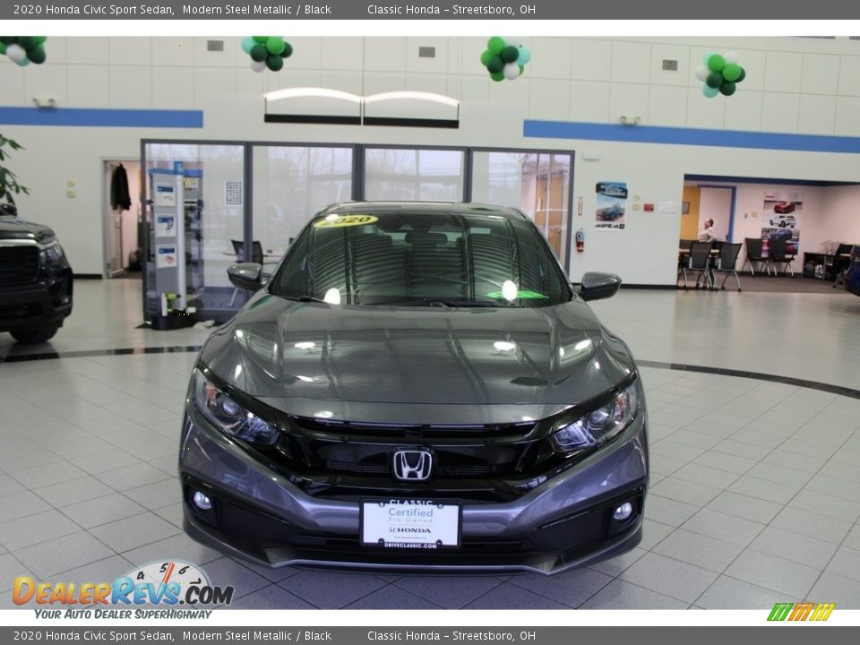 2020 Honda Civic Sport Sedan Modern Steel Metallic / Black Photo #2