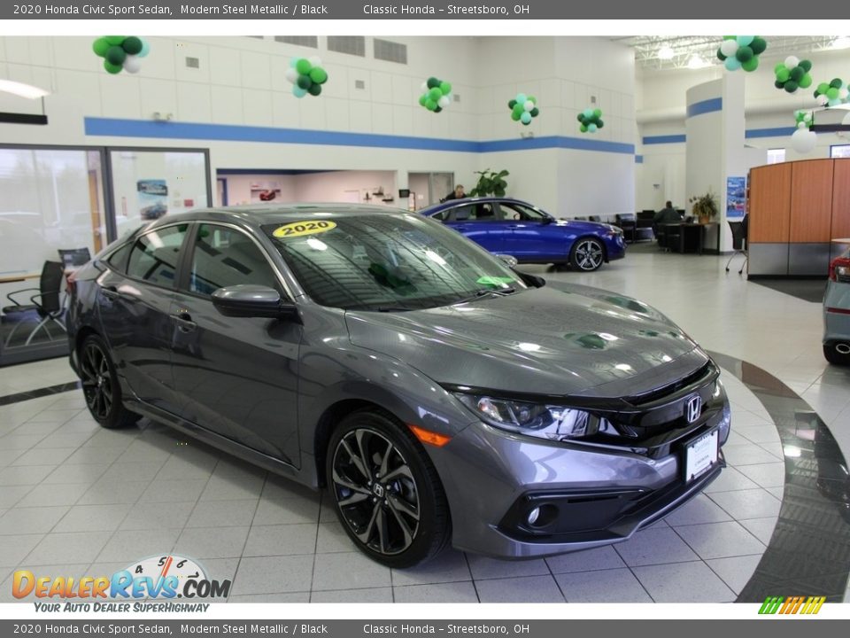 2020 Honda Civic Sport Sedan Modern Steel Metallic / Black Photo #3