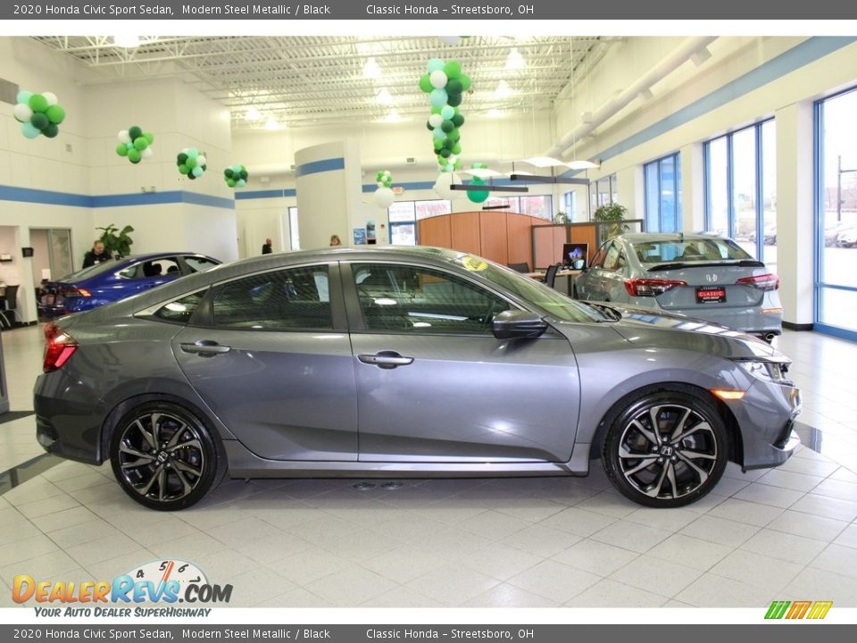 2020 Honda Civic Sport Sedan Modern Steel Metallic / Black Photo #4