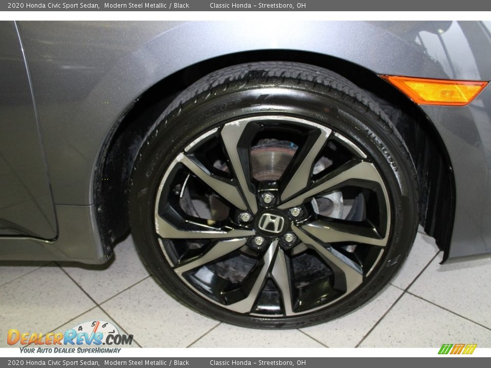 2020 Honda Civic Sport Sedan Modern Steel Metallic / Black Photo #6
