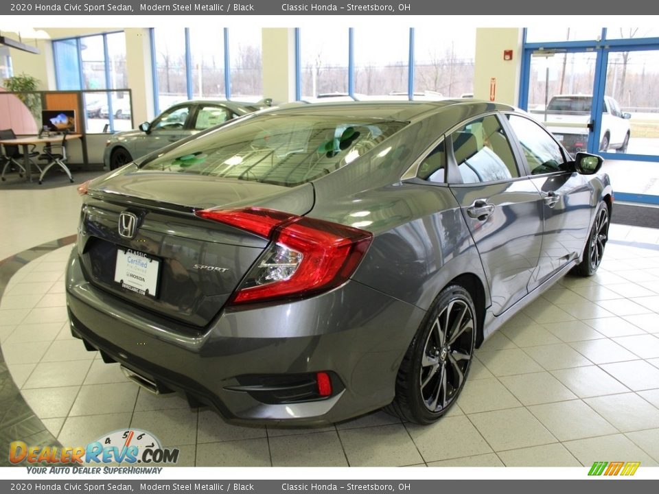 2020 Honda Civic Sport Sedan Modern Steel Metallic / Black Photo #7