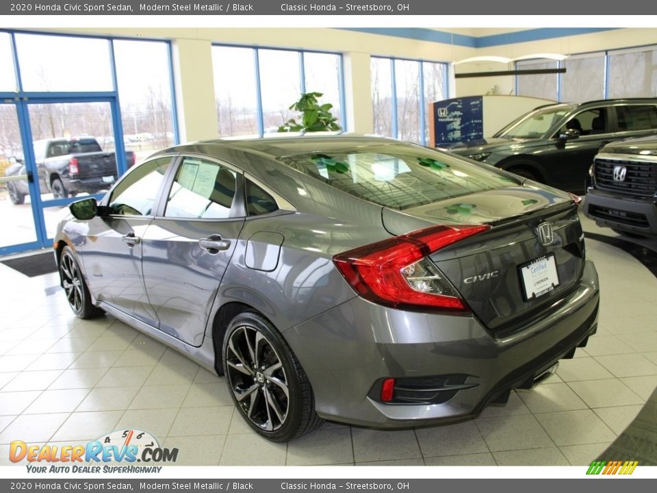 2020 Honda Civic Sport Sedan Modern Steel Metallic / Black Photo #9