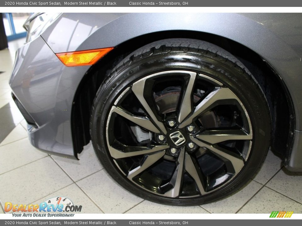 2020 Honda Civic Sport Sedan Modern Steel Metallic / Black Photo #12