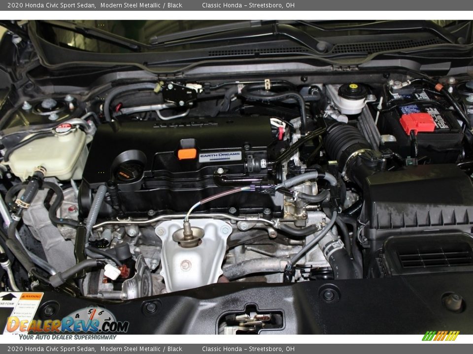 2020 Honda Civic Sport Sedan Modern Steel Metallic / Black Photo #13