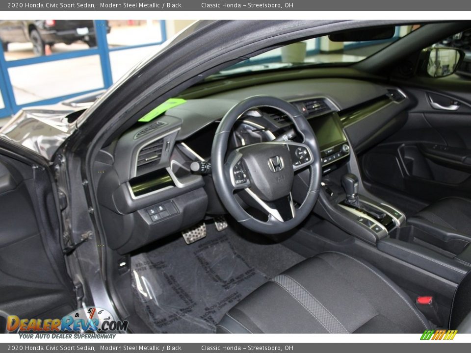 2020 Honda Civic Sport Sedan Modern Steel Metallic / Black Photo #26