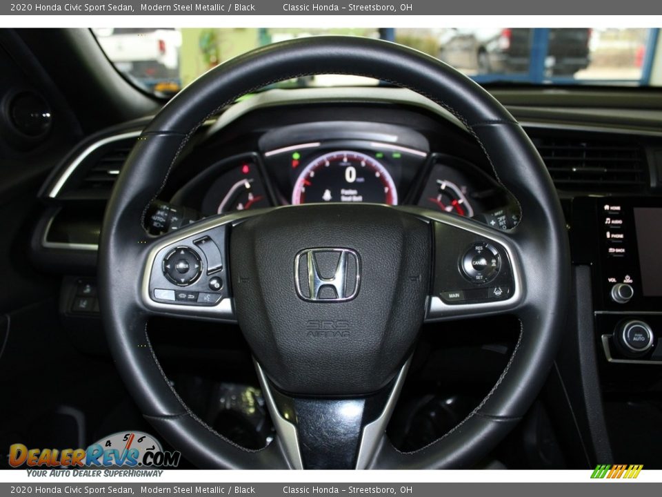 2020 Honda Civic Sport Sedan Modern Steel Metallic / Black Photo #29