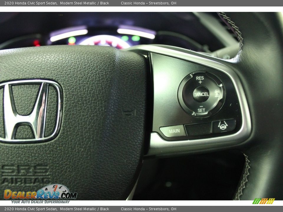 2020 Honda Civic Sport Sedan Modern Steel Metallic / Black Photo #31