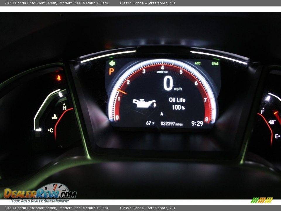2020 Honda Civic Sport Sedan Modern Steel Metallic / Black Photo #32