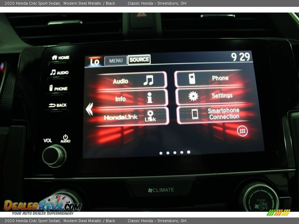 2020 Honda Civic Sport Sedan Modern Steel Metallic / Black Photo #35