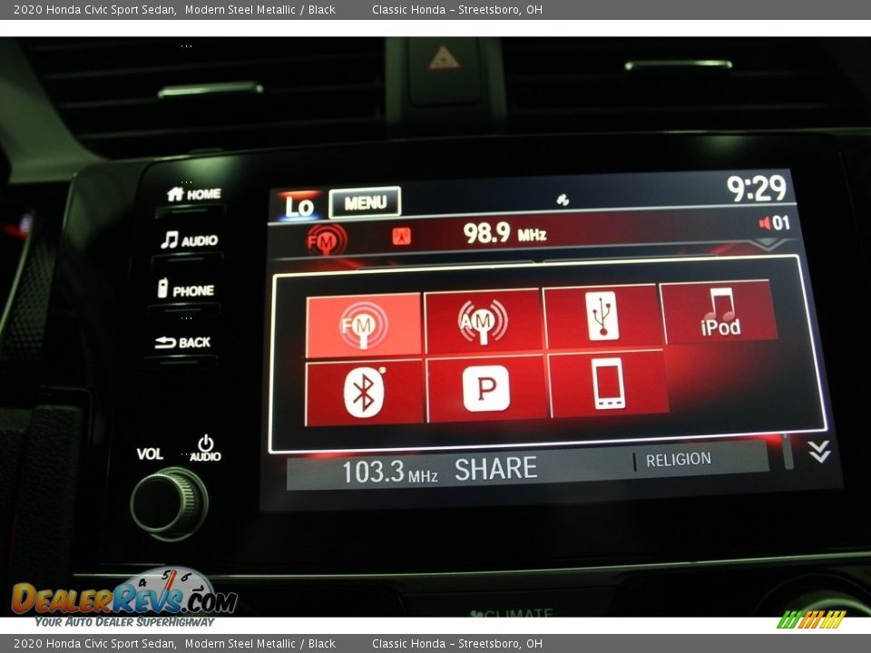 2020 Honda Civic Sport Sedan Modern Steel Metallic / Black Photo #36