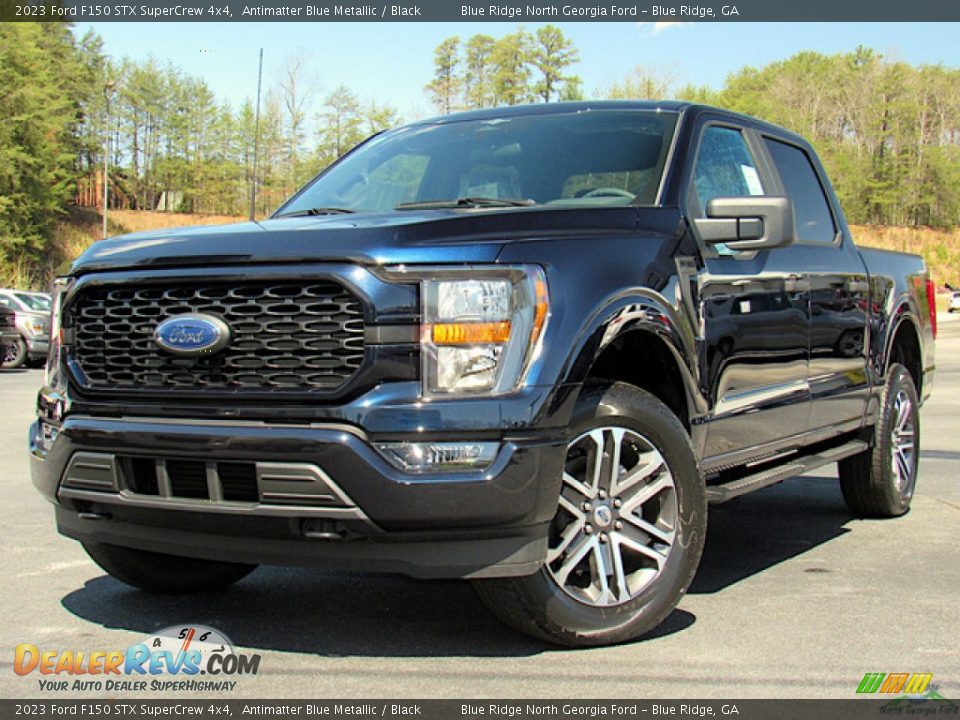 2023 Ford F150 STX SuperCrew 4x4 Antimatter Blue Metallic / Black Photo #1