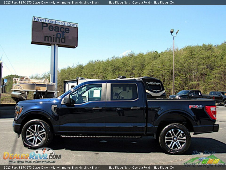 2023 Ford F150 STX SuperCrew 4x4 Antimatter Blue Metallic / Black Photo #2