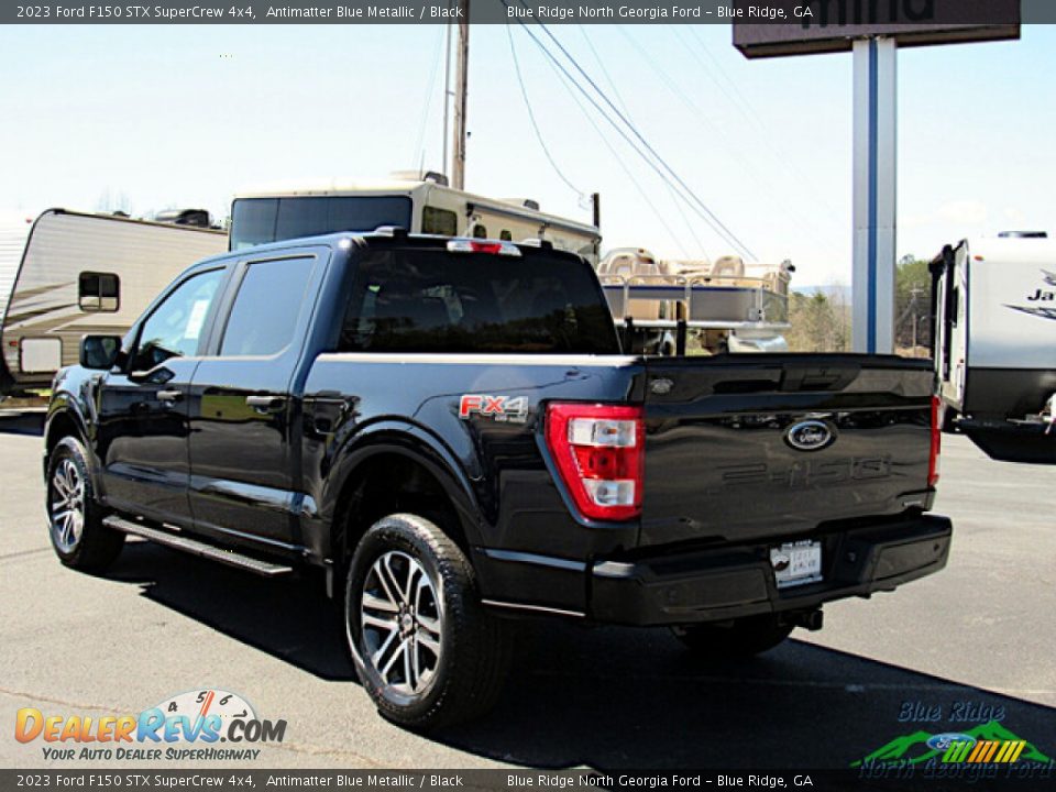 2023 Ford F150 STX SuperCrew 4x4 Antimatter Blue Metallic / Black Photo #3