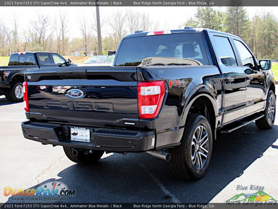 2023 Ford F150 STX SuperCrew 4x4 Antimatter Blue Metallic / Black Photo #5