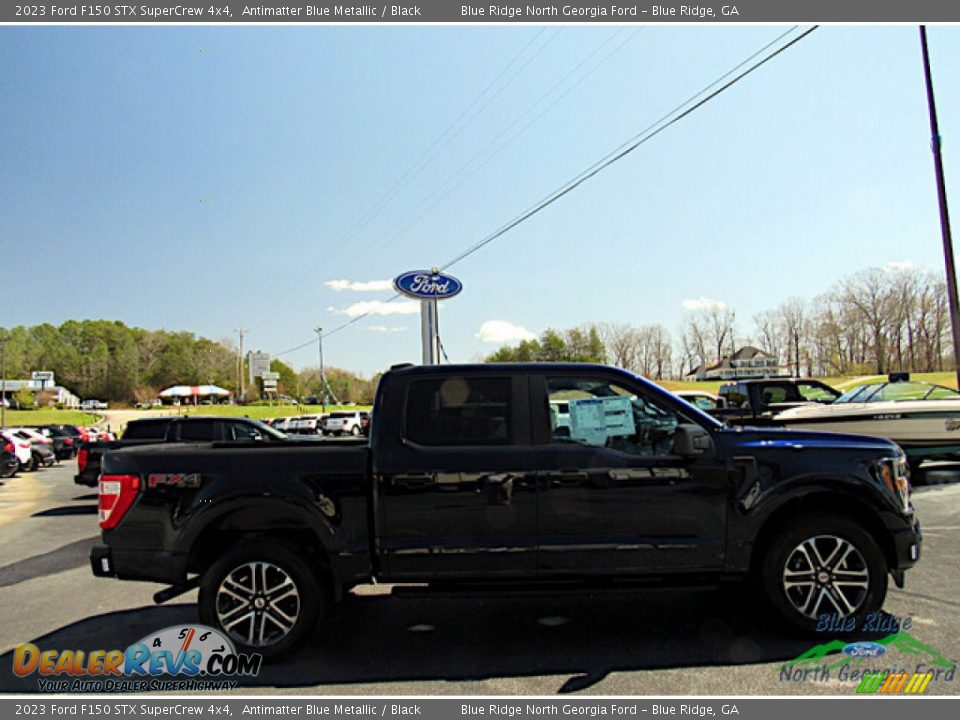 2023 Ford F150 STX SuperCrew 4x4 Antimatter Blue Metallic / Black Photo #6