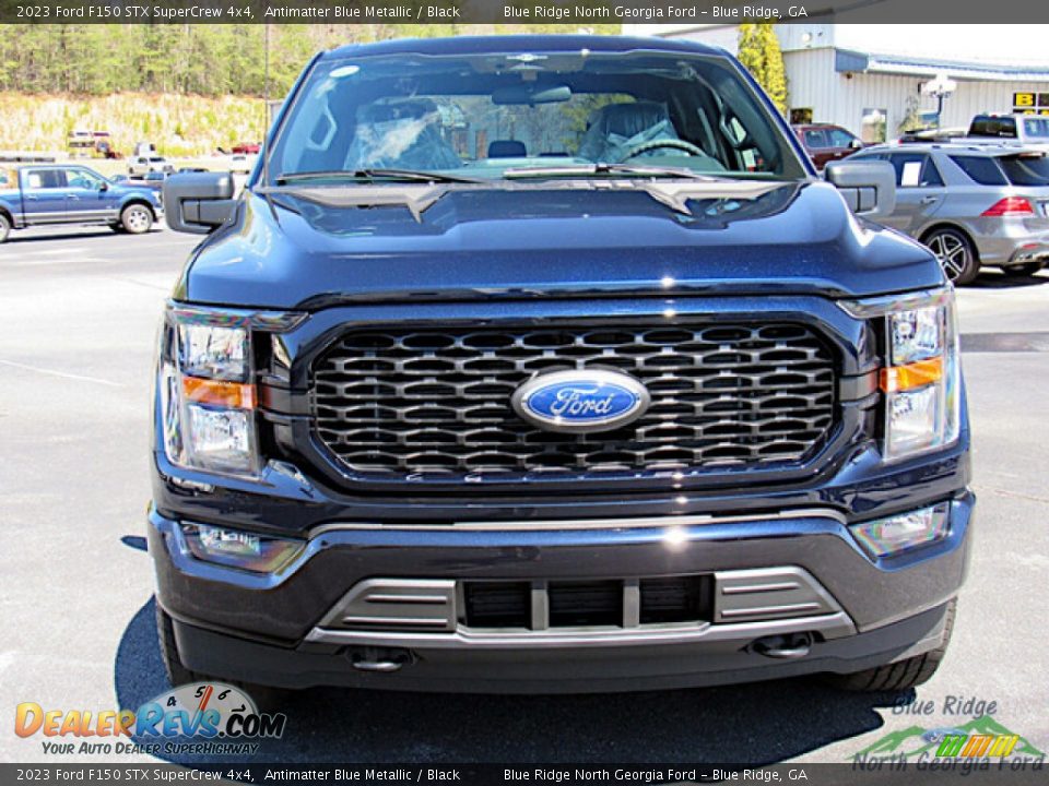 2023 Ford F150 STX SuperCrew 4x4 Antimatter Blue Metallic / Black Photo #8