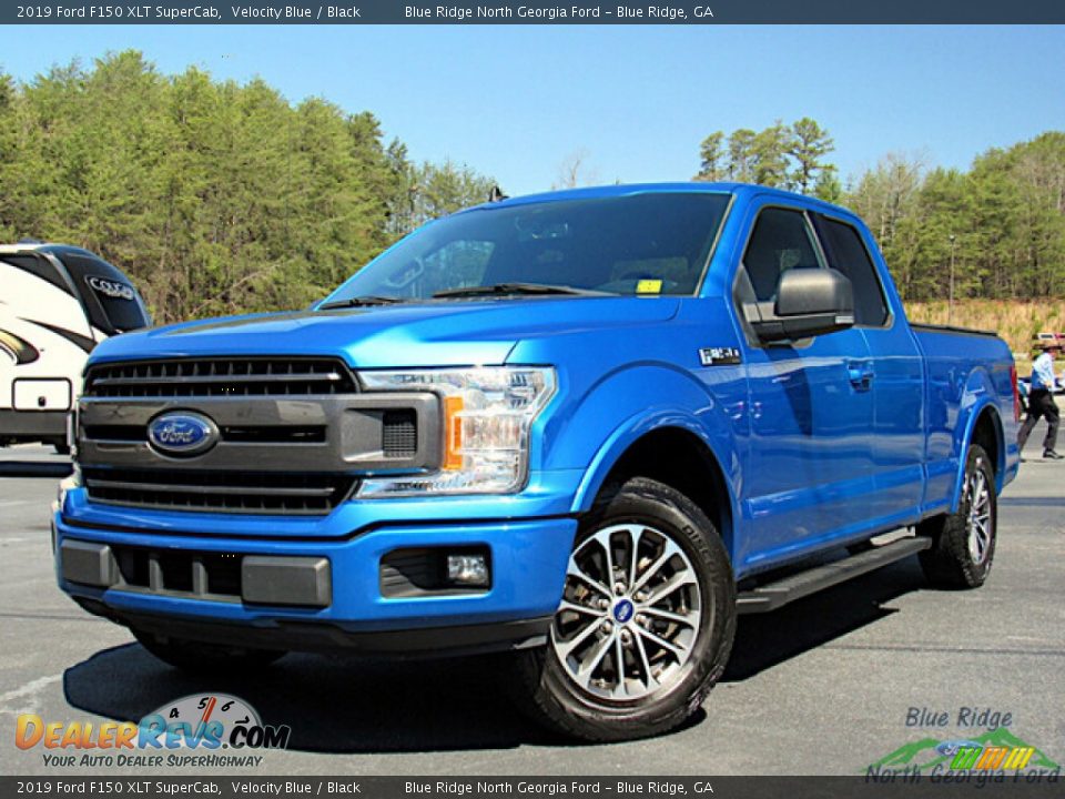 2019 Ford F150 XLT SuperCab Velocity Blue / Black Photo #1