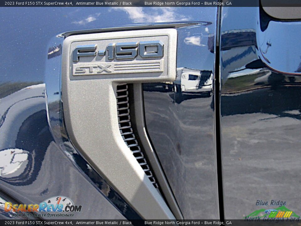 2023 Ford F150 STX SuperCrew 4x4 Antimatter Blue Metallic / Black Photo #33