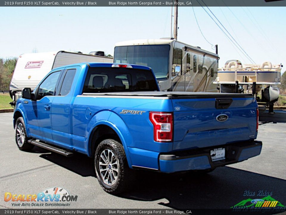 2019 Ford F150 XLT SuperCab Velocity Blue / Black Photo #3