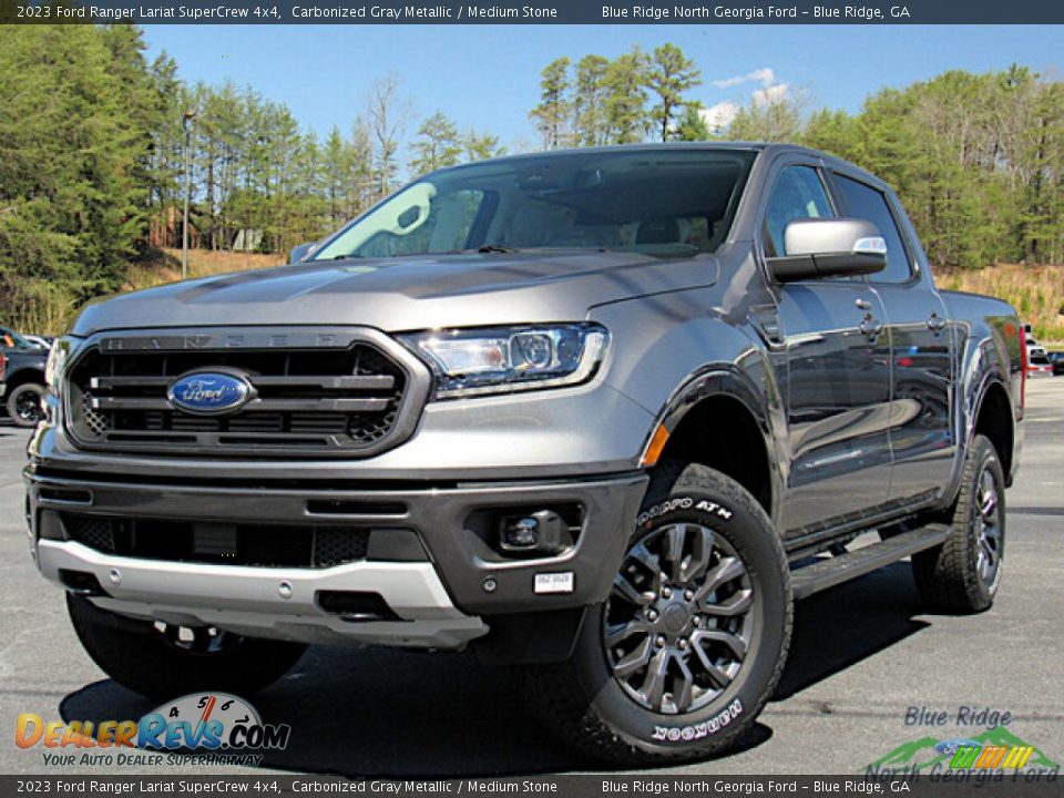 2023 Ford Ranger Lariat SuperCrew 4x4 Carbonized Gray Metallic / Medium Stone Photo #1