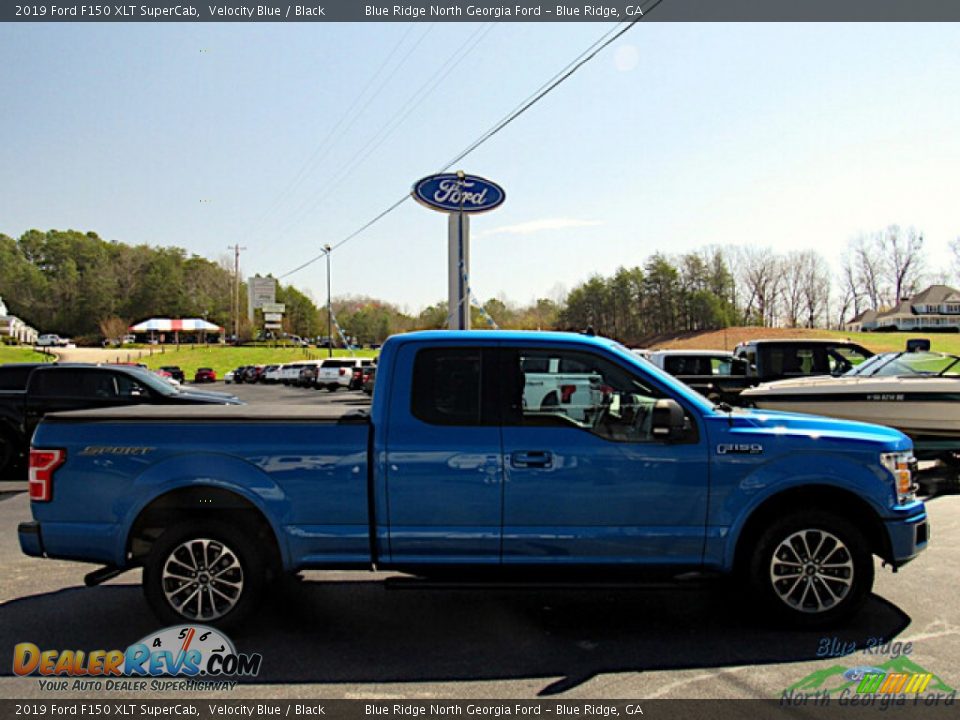 2019 Ford F150 XLT SuperCab Velocity Blue / Black Photo #6