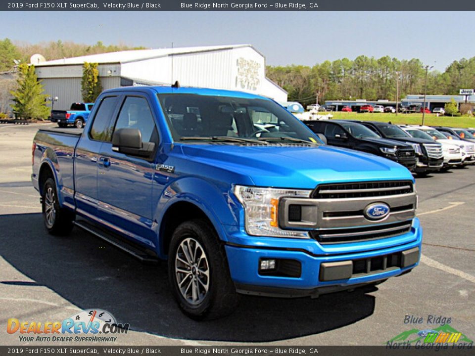 2019 Ford F150 XLT SuperCab Velocity Blue / Black Photo #7