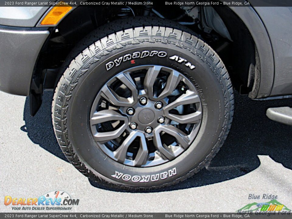 2023 Ford Ranger Lariat SuperCrew 4x4 Carbonized Gray Metallic / Medium Stone Photo #9