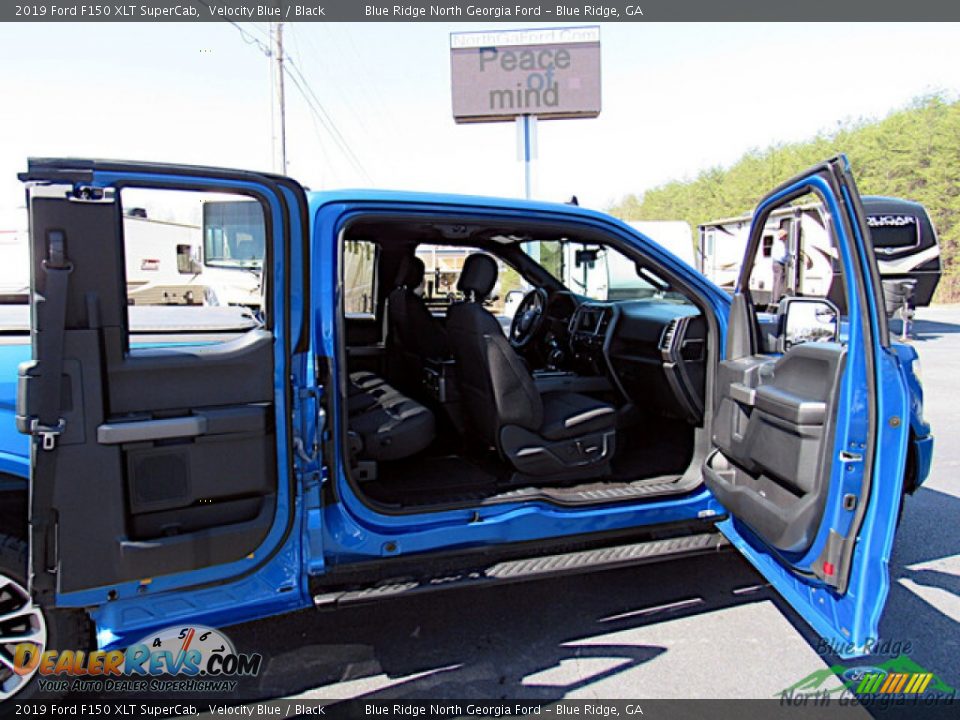 2019 Ford F150 XLT SuperCab Velocity Blue / Black Photo #14