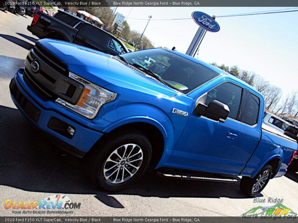 2019 Ford F150 XLT SuperCab Velocity Blue / Black Photo #27