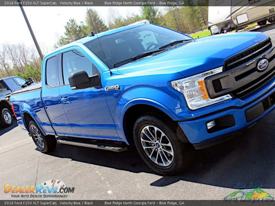 2019 Ford F150 XLT SuperCab Velocity Blue / Black Photo #28