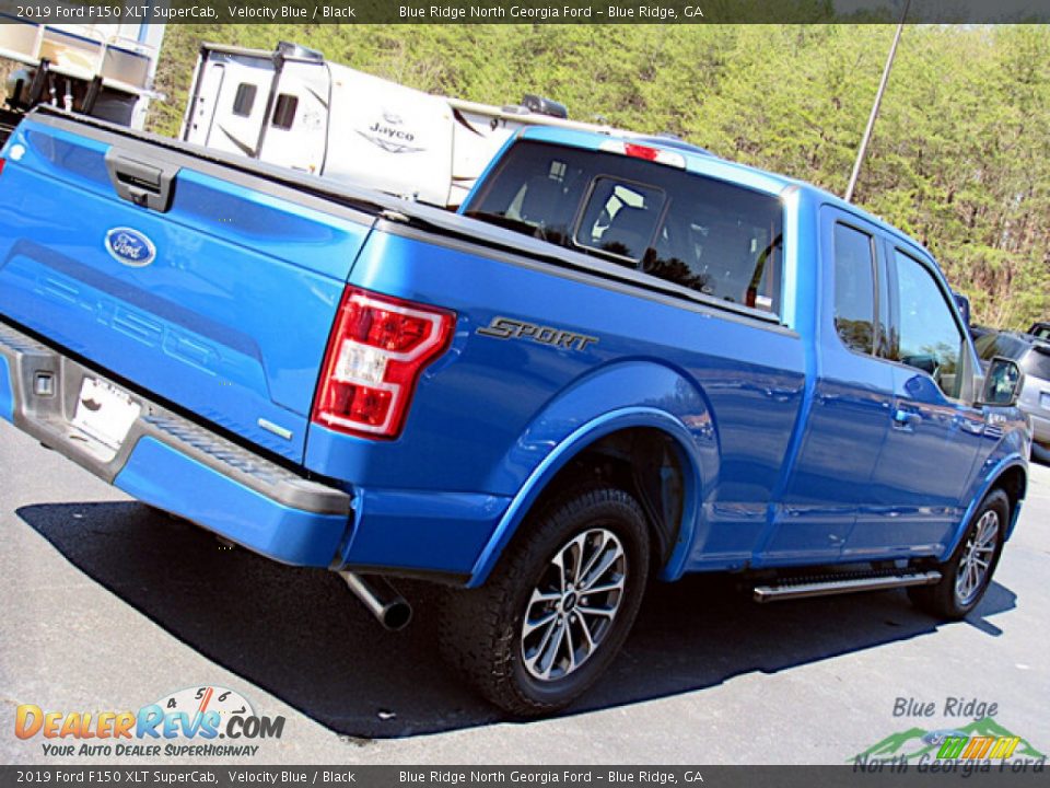 2019 Ford F150 XLT SuperCab Velocity Blue / Black Photo #29