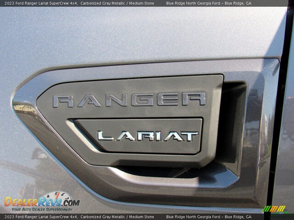 2023 Ford Ranger Lariat SuperCrew 4x4 Carbonized Gray Metallic / Medium Stone Photo #29