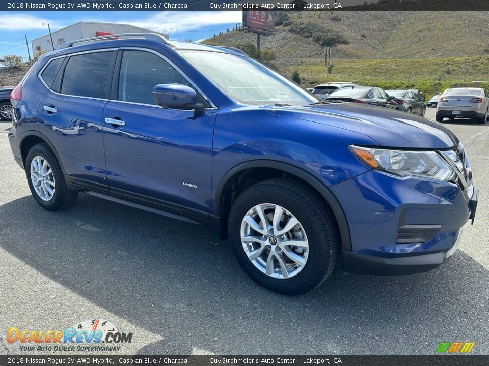 Caspian Blue 2018 Nissan Rogue SV AWD Hybrid Photo #1