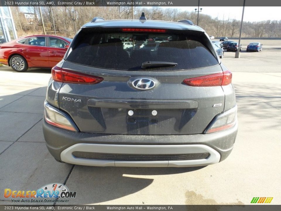 2023 Hyundai Kona SEL AWD Ecotronic Gray / Black Photo #3