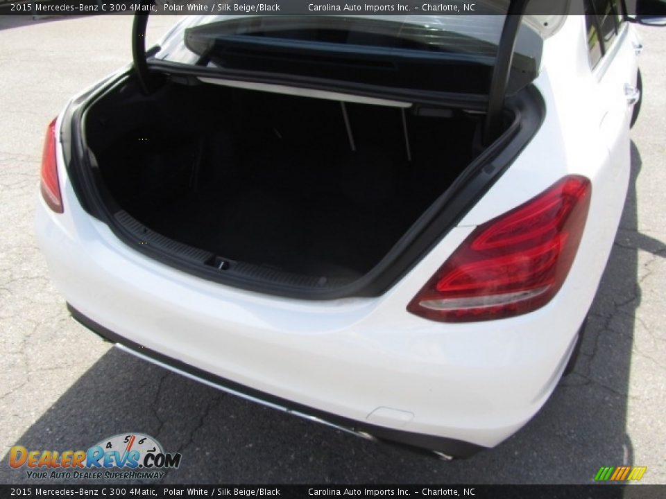 2015 Mercedes-Benz C 300 4Matic Polar White / Silk Beige/Black Photo #20
