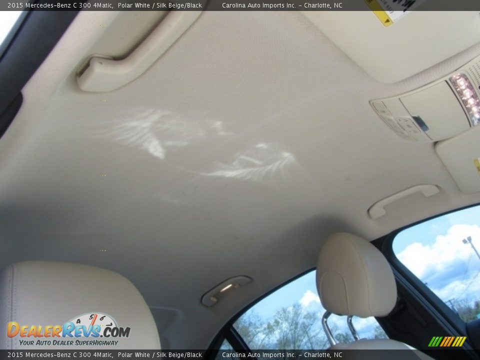 2015 Mercedes-Benz C 300 4Matic Polar White / Silk Beige/Black Photo #23