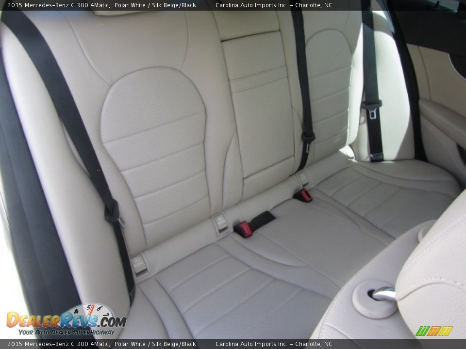 2015 Mercedes-Benz C 300 4Matic Polar White / Silk Beige/Black Photo #24