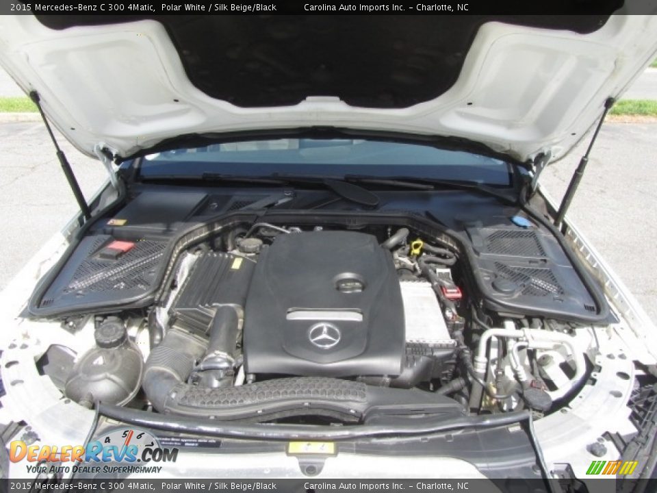 2015 Mercedes-Benz C 300 4Matic Polar White / Silk Beige/Black Photo #25