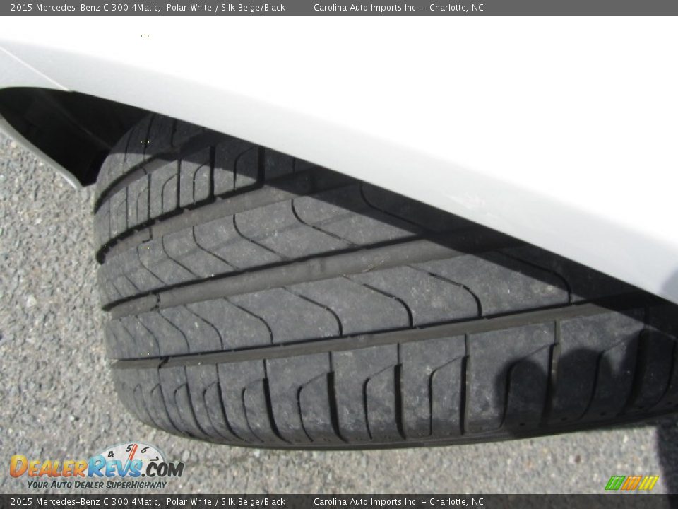2015 Mercedes-Benz C 300 4Matic Polar White / Silk Beige/Black Photo #27