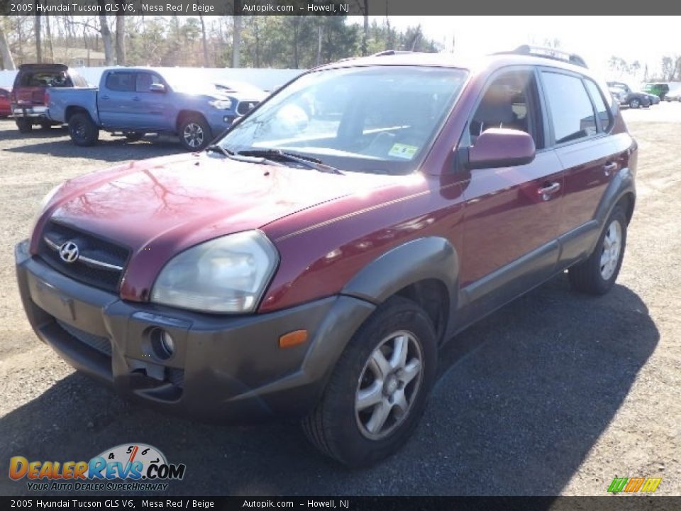 2005 Hyundai Tucson GLS V6 Mesa Red / Beige Photo #1