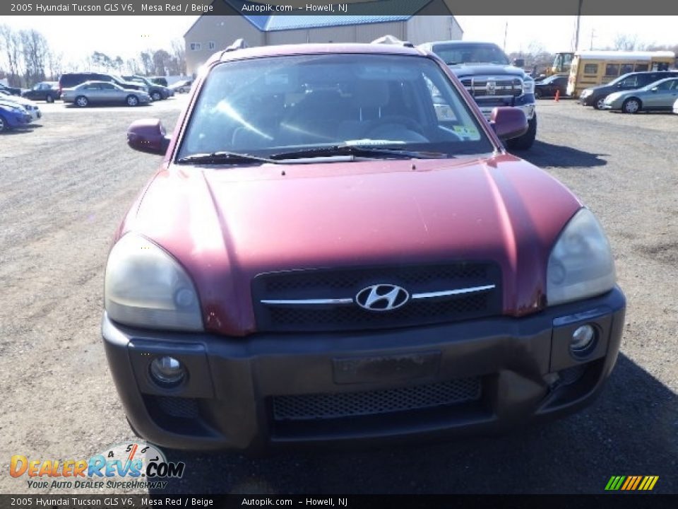 2005 Hyundai Tucson GLS V6 Mesa Red / Beige Photo #2